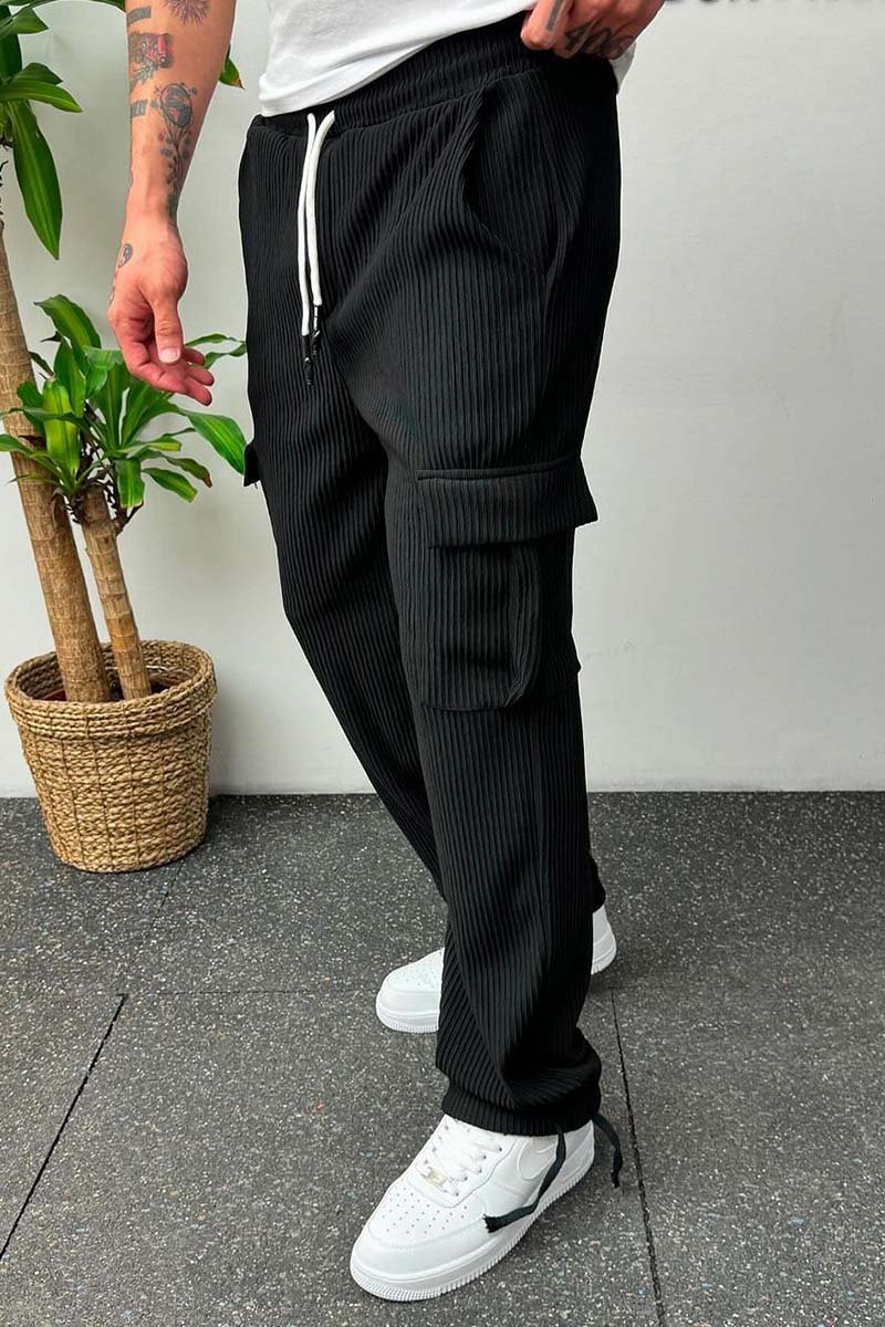 Pantalon Classique Confort pour Homme avec Ceinture Élastique