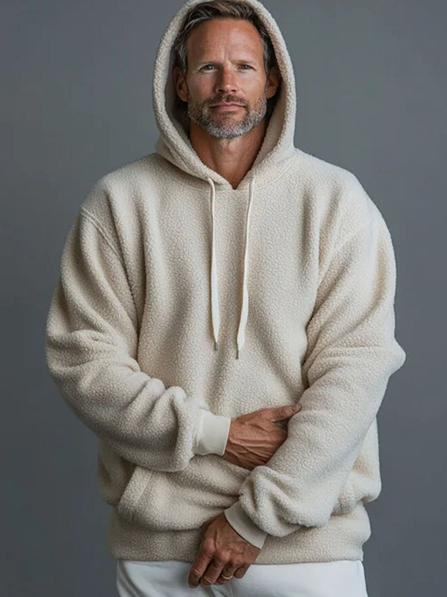 Sweat à Capuche Détendu Chic Rétro pour Homme - LuxeStyle
