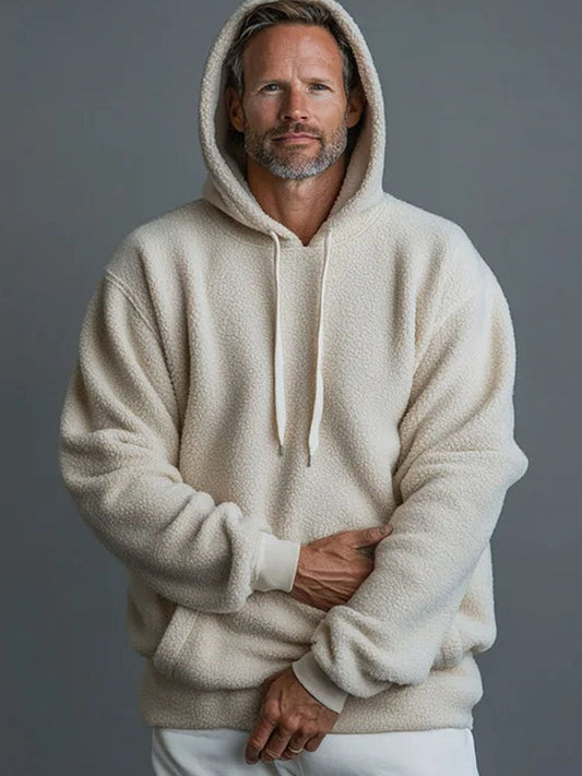 Sweat à Capuche Détendu Chic Rétro pour Homme - LuxeStyle
