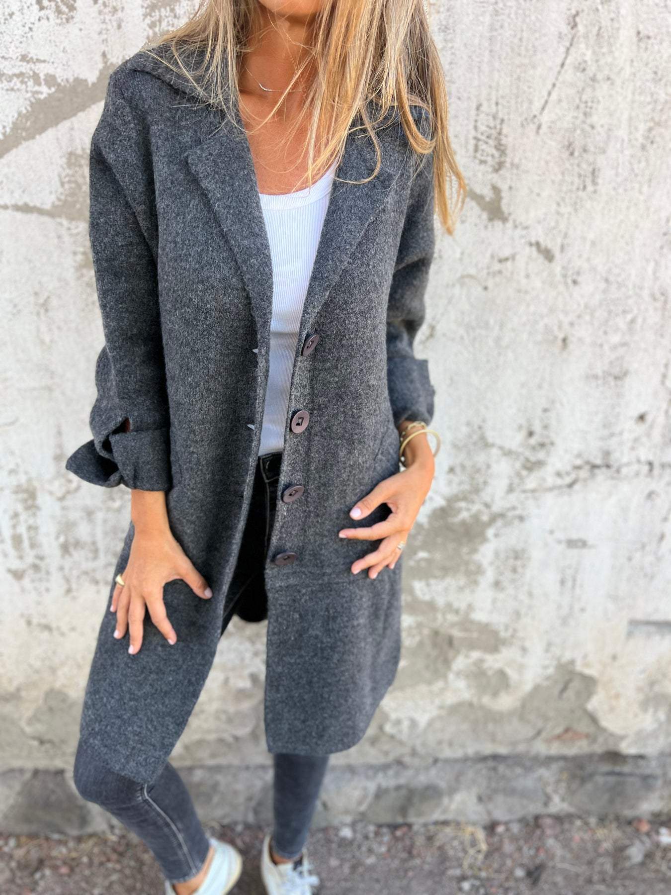 Manteau Femme Hiver Douillet Rose Foncé