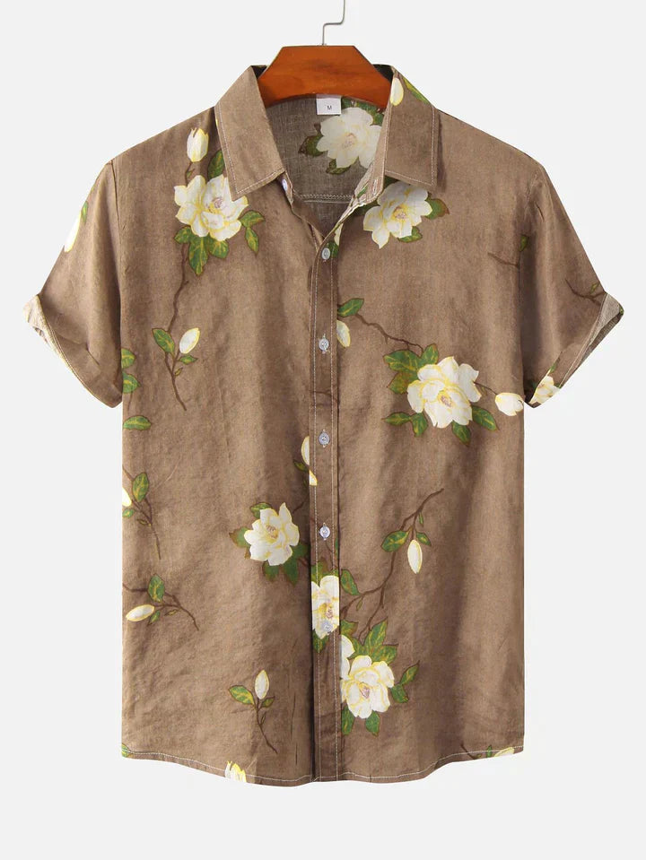 Chemise à fleurs décontractée estivale