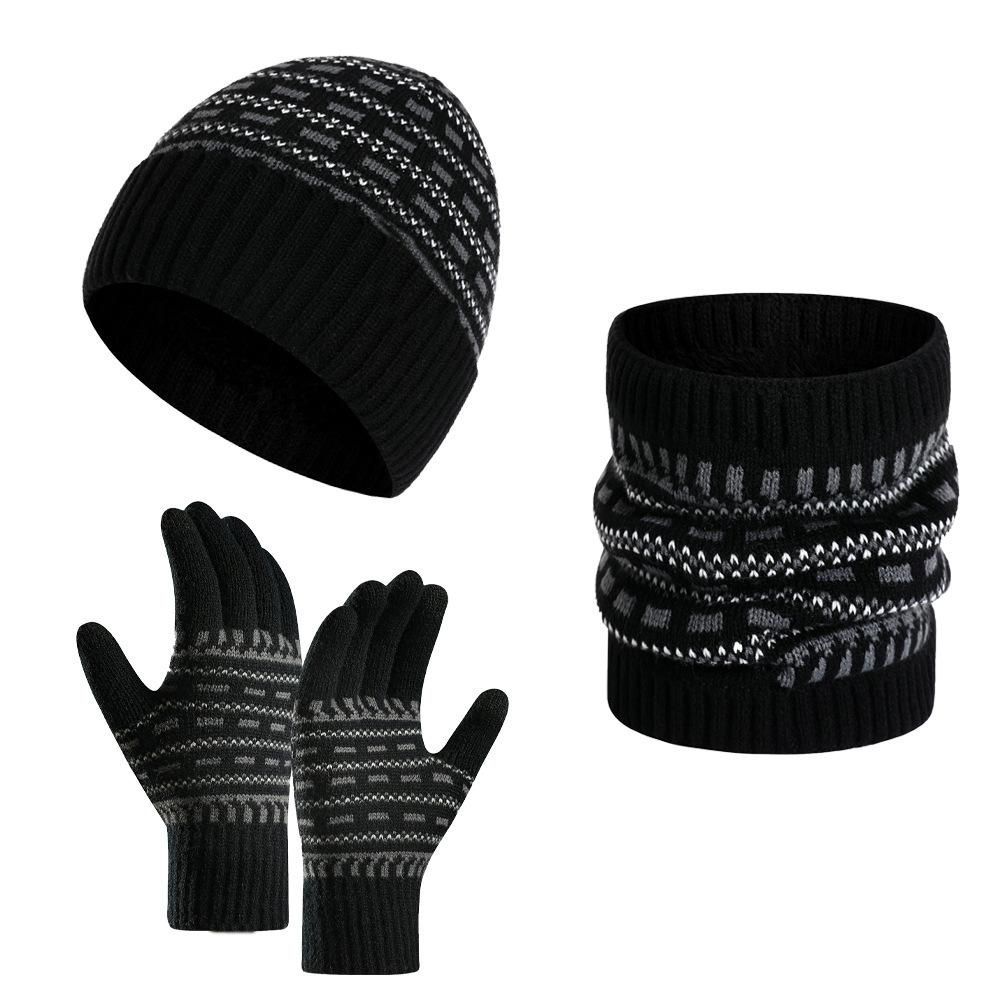 Tenue Hiver Homme Complète avec Bonnet, Écharpe et Gants - LuxeStyle