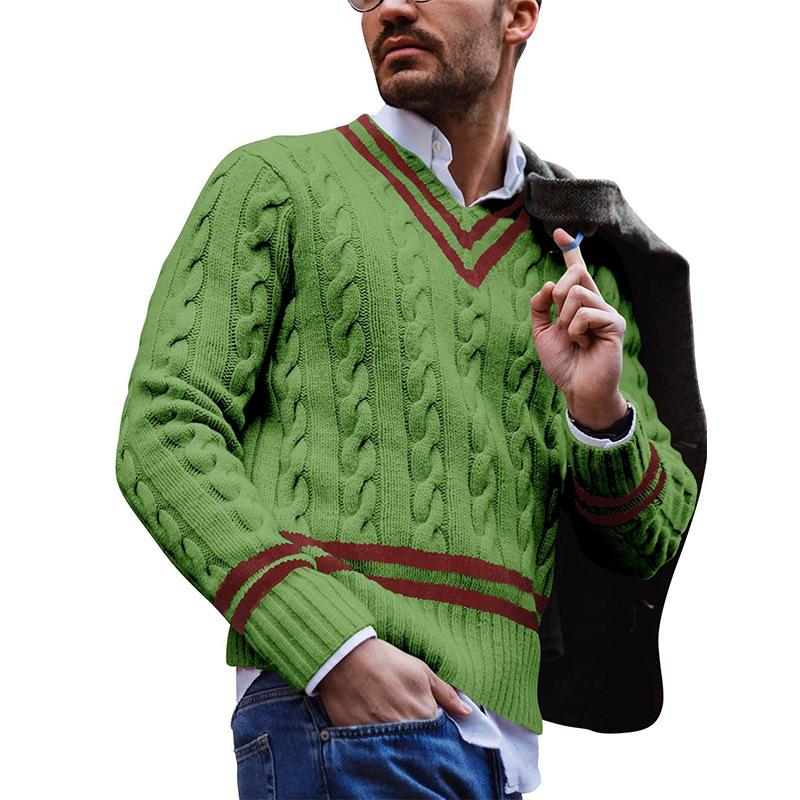 Pull Câblé Homme Classique Pour Tous Les Jours