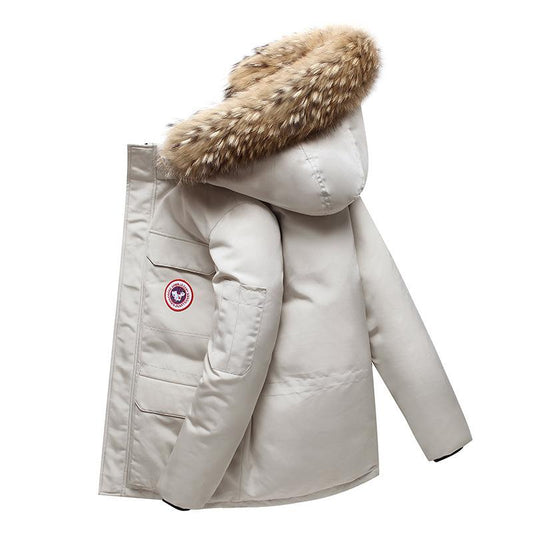 Doudoune Homme Hivernale Épaisse et Chaude avec Capuche Fourrée - LuxeStyle