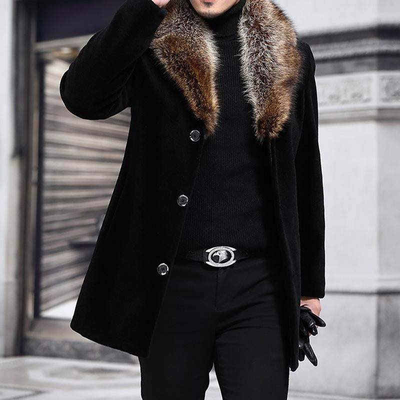 Manteau Homme Hiver Mi-Long Élégant - LuxeStyle