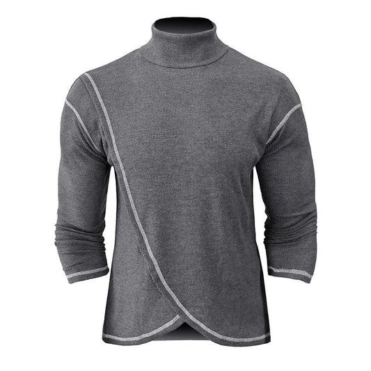 Pull Homme Col Montant Élégant pour Automne - LuxeStyle
