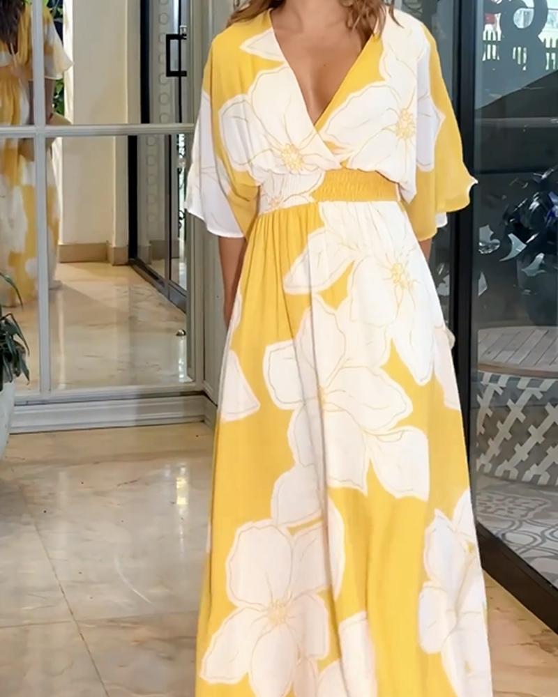 Robe Élégante Fleurs Pour Femmes - Parfaite Pour Mariages Et Soirées - LuxeStyle