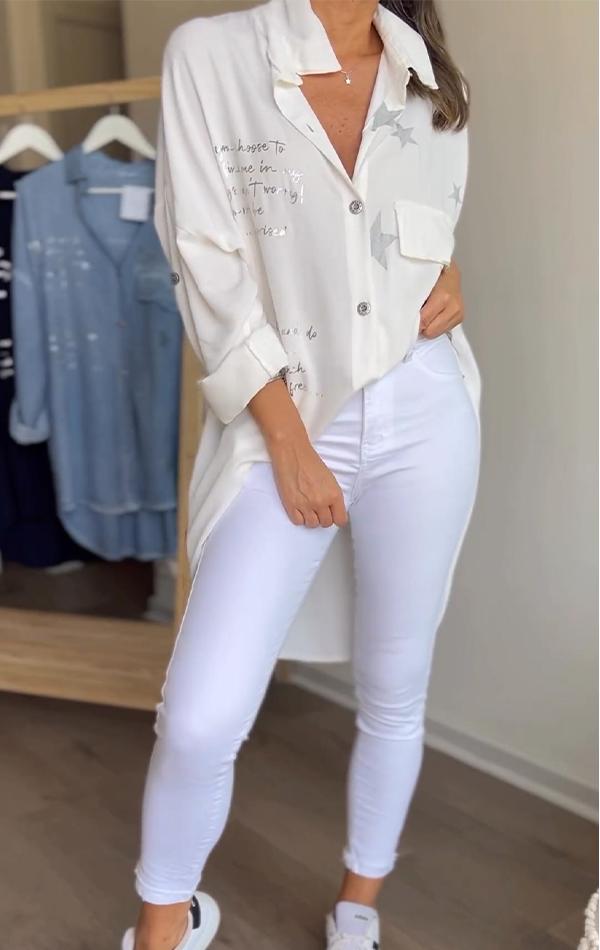 Chemise Étoilée Élégante pour Femme