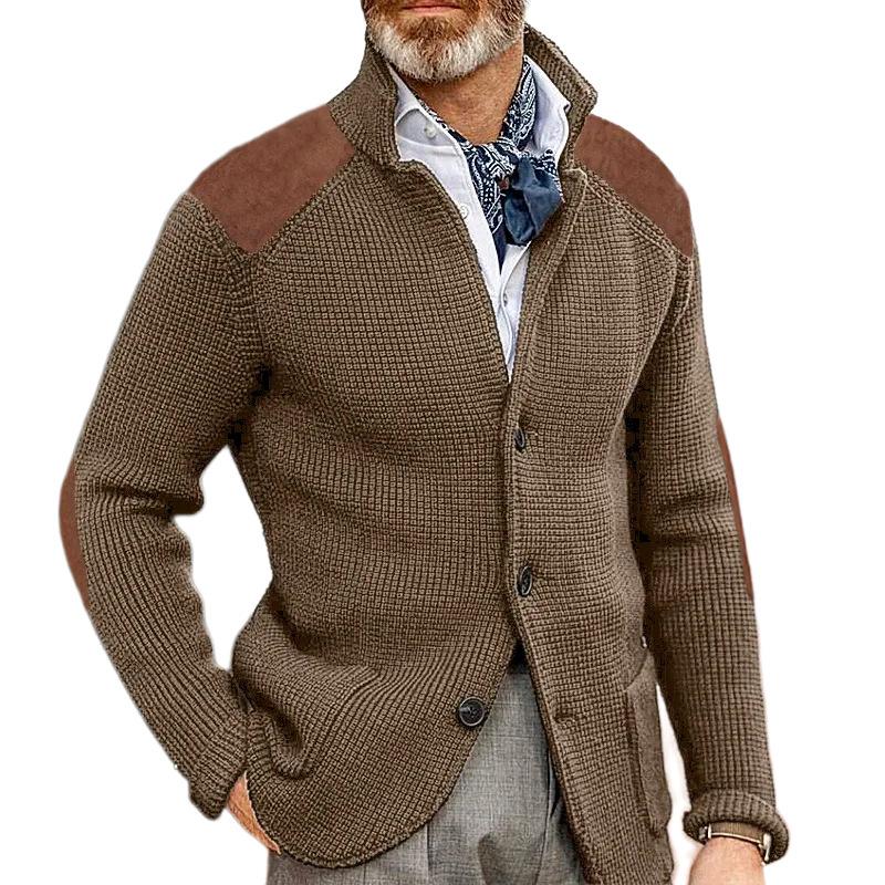 Blazer Classique Homme Élégant - Col Chemisé, Manches Longues & Chic Timeless - LuxeStyle
