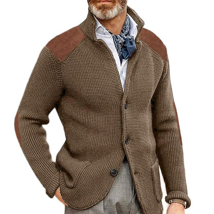 Blazer Classique Homme Élégant - Col Chemisé, Manches Longues & Chic Timeless - LuxeStyle