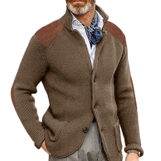 Blazer Classique Homme Élégant - Col Chemisé, Manches Longues & Chic Timeless - LuxeStyle