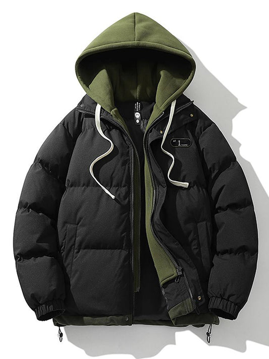 Veste Hivernale Doublée avec Capuche et Poches pour Homme - LuxeStyle