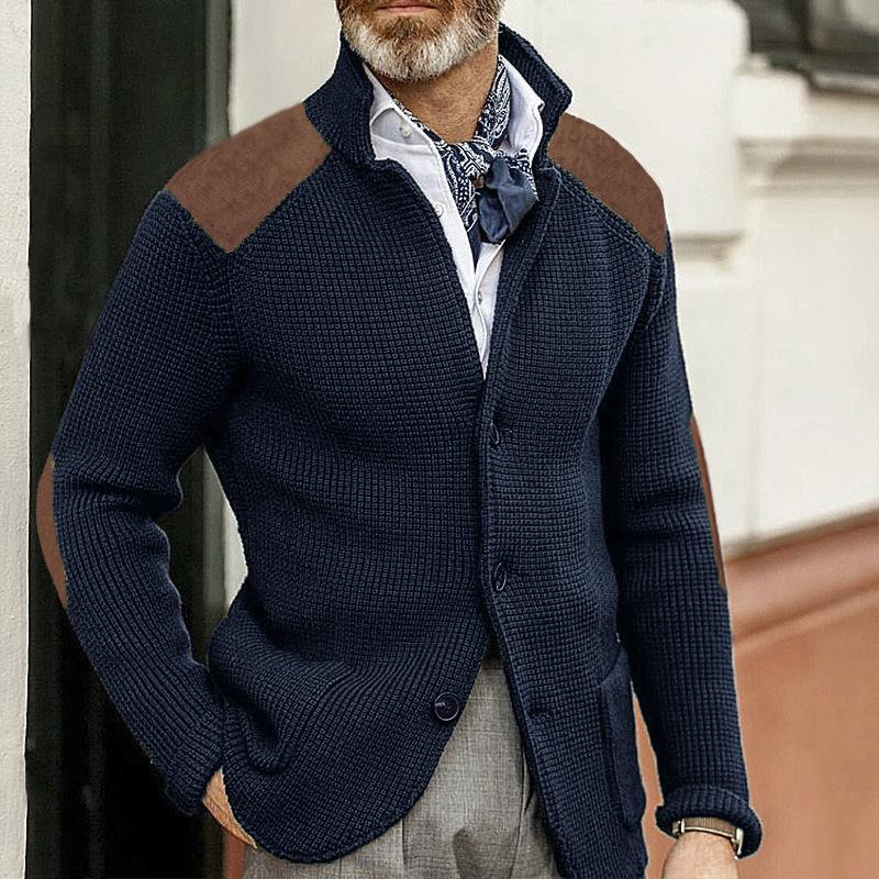 Blazer Classique Homme Élégant - Col Chemisé, Manches Longues & Chic Timeless