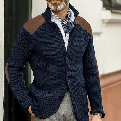 Blazer Classique Homme Élégant - Col Chemisé, Manches Longues & Chic Timeless