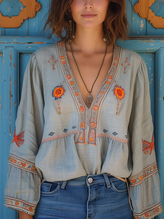 Blouse Femme Chic Été - Dentelle Délicate & Taille Fluide - LuxeStyle