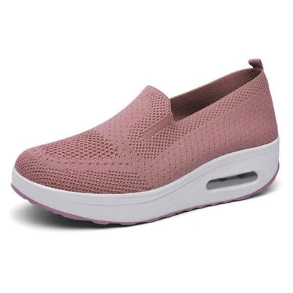Baskets Femme Rose Confort Antidérapantes