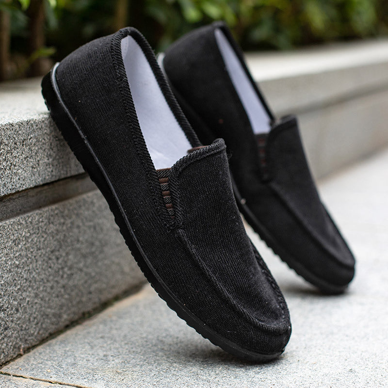 Mocassins cuir brun homme semelle foncée