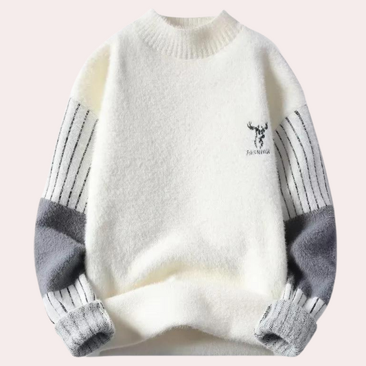 VINCENT - Pull en Tricot Moderne pour Hommes