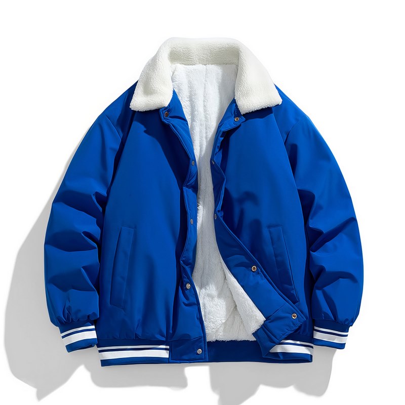 Veste Hiver Homme Col Montant et Coupe Dégagée