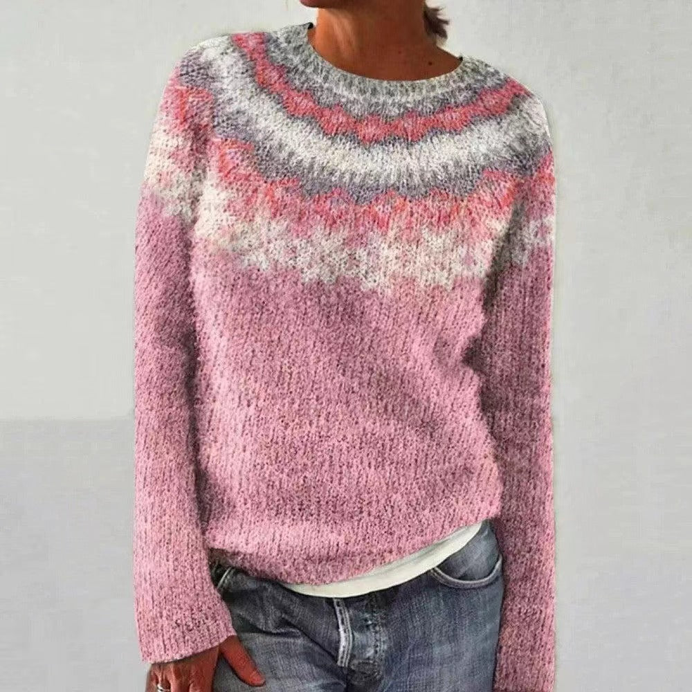 Pull Femme Hiver Douillet Imprimé