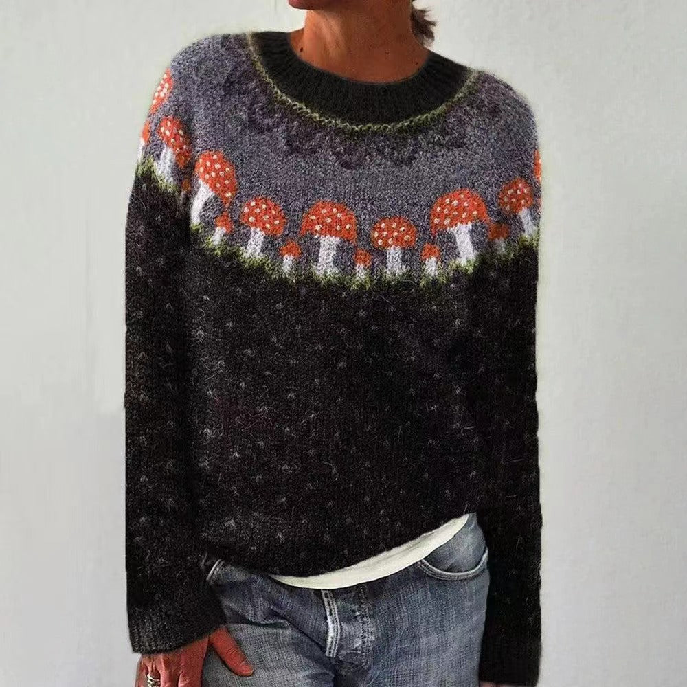 Pull Femme Hiver Douillet Imprimé