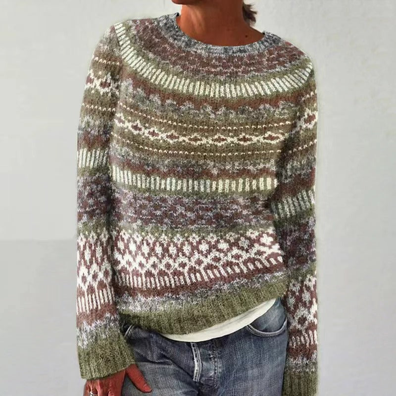 Pull Femme Hiver Douillet Imprimé