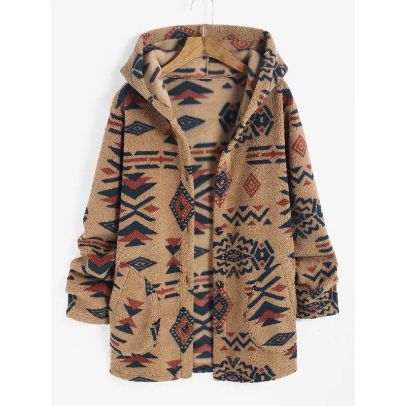 Cardigan Femme Hiver Douillet Imprimé