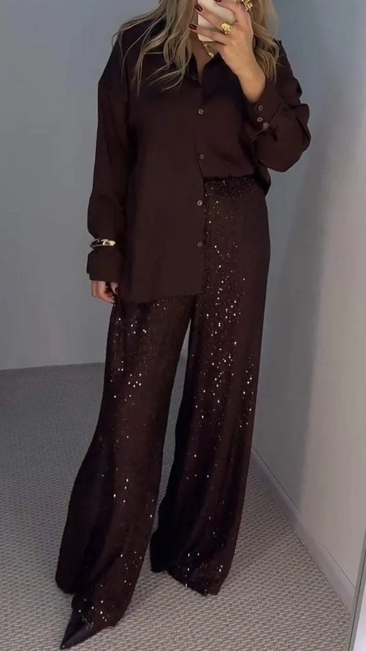 Robe de Soirée Élégante Femme – Ensemble Deux-Pièces Glamour et Chic - LuxeStyle