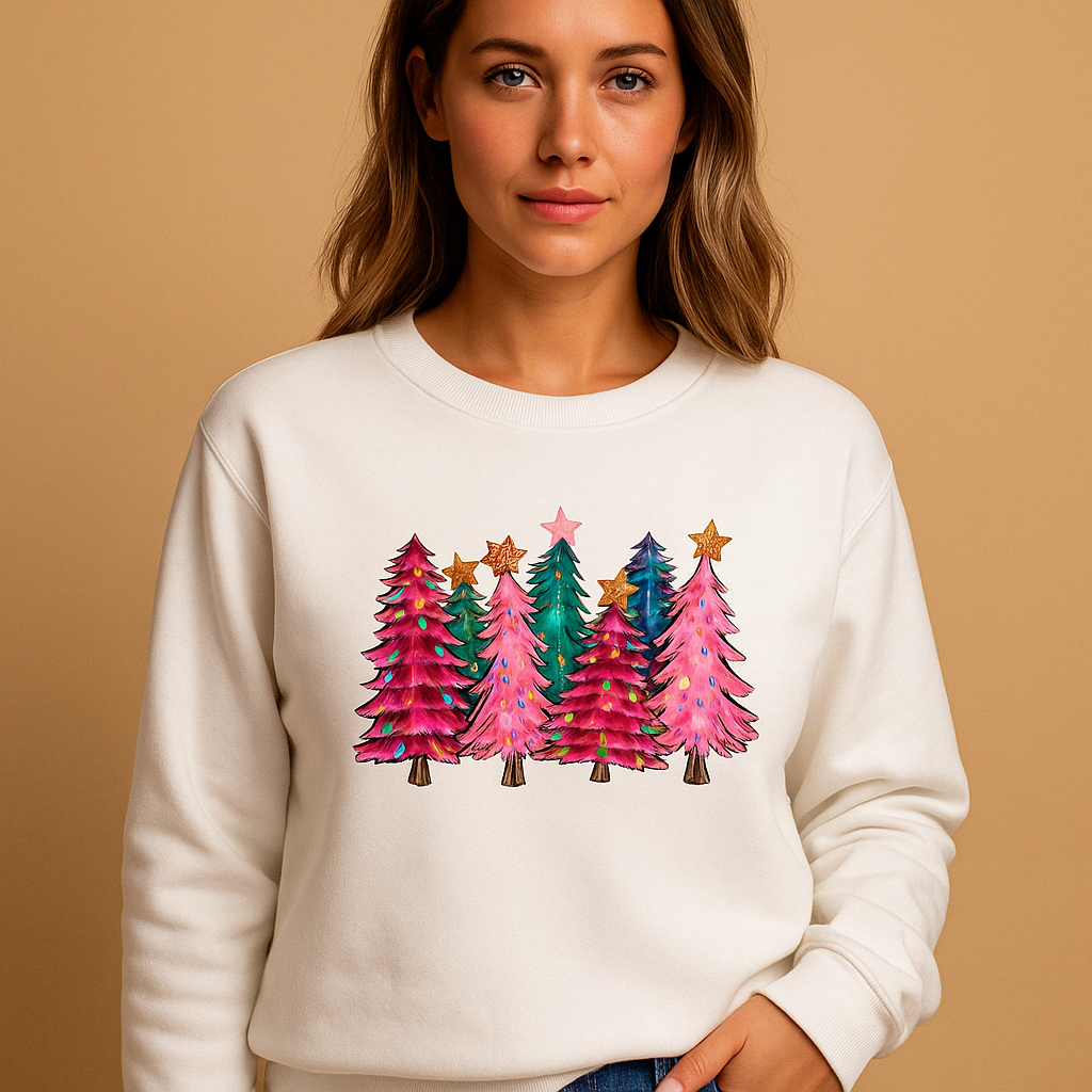 Sweat à manches longues féminin Noël Chat Mignon
