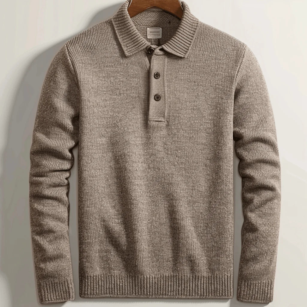 Pull Laine Élégant Marine pour Homme