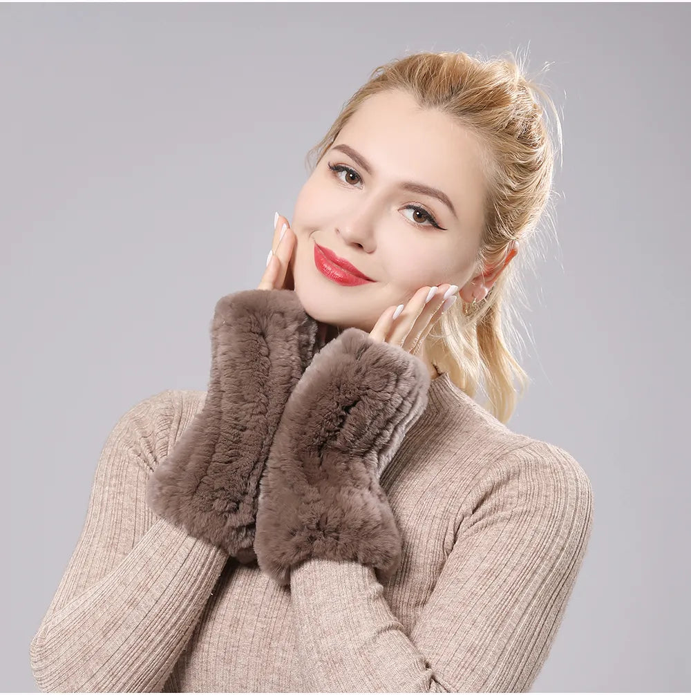Gants Manchots Femmes Hiver Chauds pour Tous les Jours
