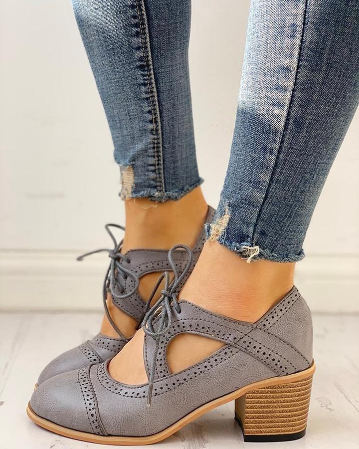 Chaussures Femmes Élégantes - Escarpins Classiques en Cuir avec Semelle Douce & Style Rétro Chic
