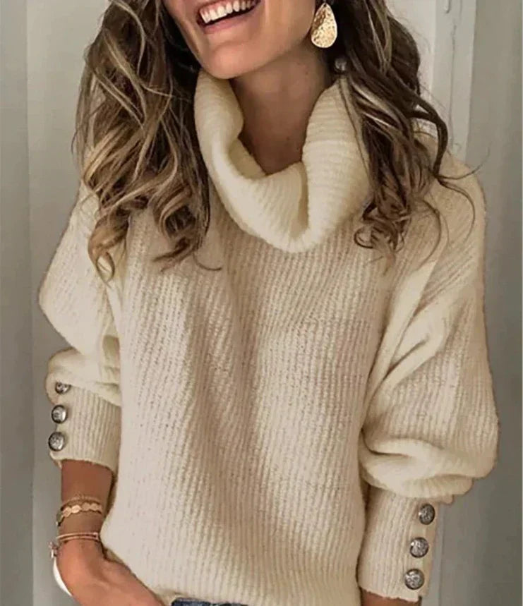 Pull Femme Col Roulé Douillet & Confortable