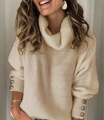 Pull Femme Col Roulé Douillet & Confortable