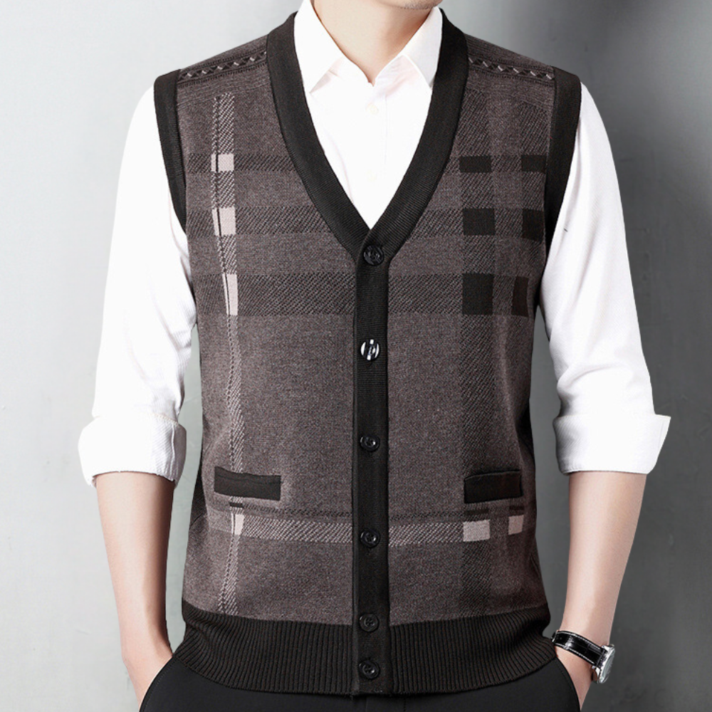 VIDOR - Gilet Tricoté pour Homme