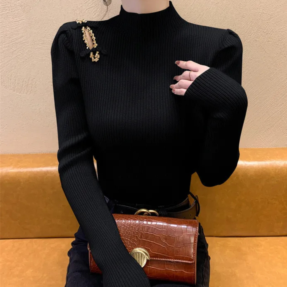 ELYSA - Pull côtelé luxueux pour femmes