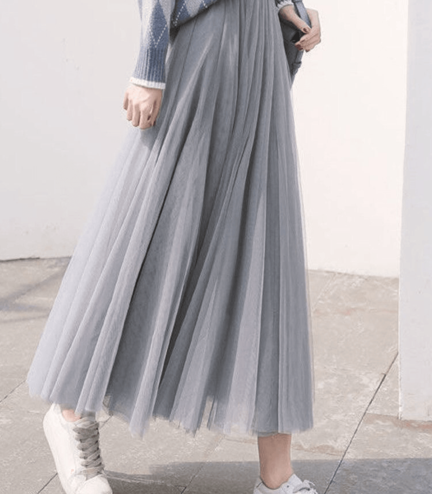 Jupe Femme Chic Mi-Longue Fluide