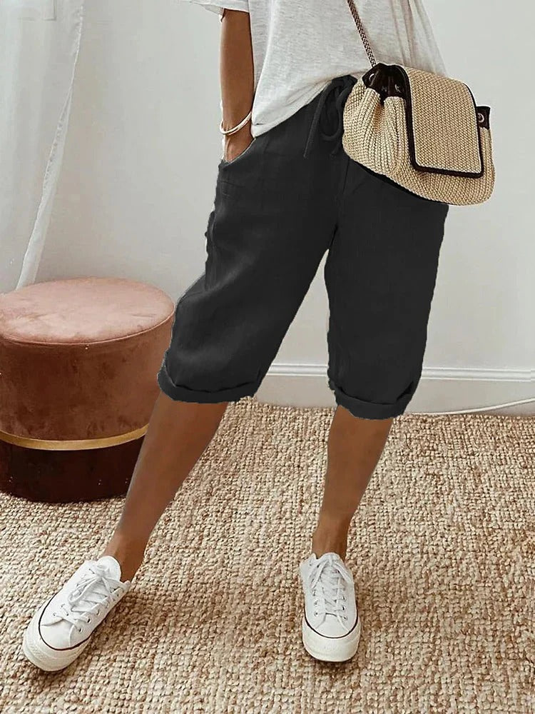 Shorts Élastiques Confort pour Femmes avec Poches - LuxeStyle