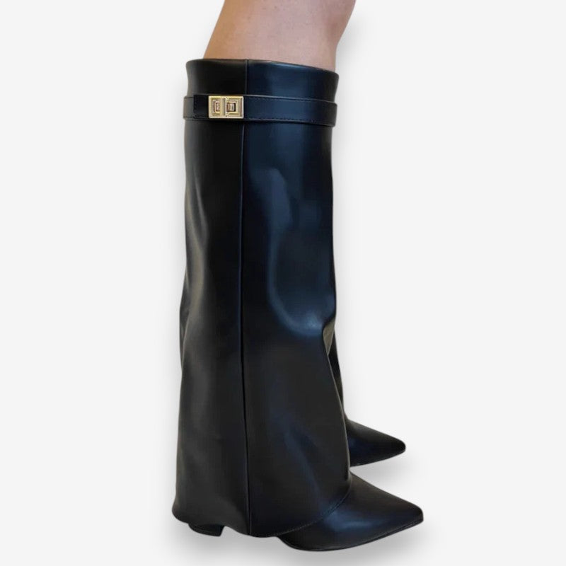 Bottes Femmes Élégantes à Talon Bloc