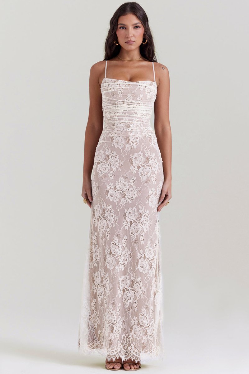 Robe femme élégante manches longues décolleté profond