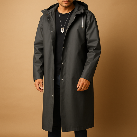 Parka Homme Étanche Noir Hiver - LuxeStyle