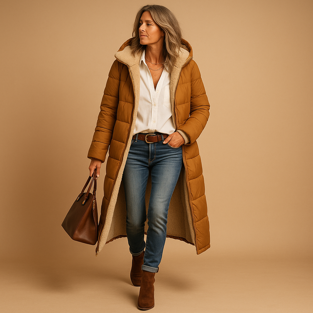 Manteau polaire femme long capuche noir hiver