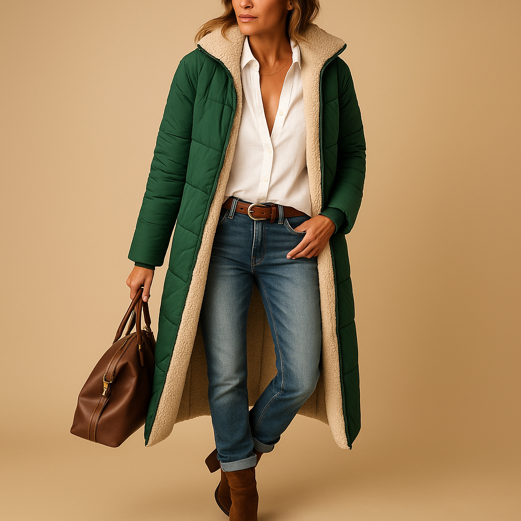 Manteau polaire femme long capuche noir hiver