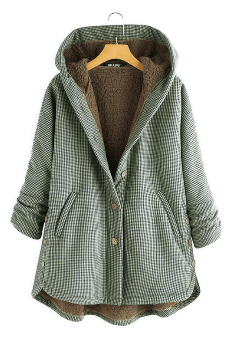 Veste Femme Hivernale Douillette à Capuche - Veste en Peluche Oversize Élégante et Chaude Taille Grande - LuxeStyle