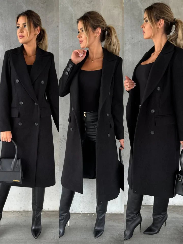 Manteau Femme Long Élégant – Chauffant et Raffiné pour Hiver