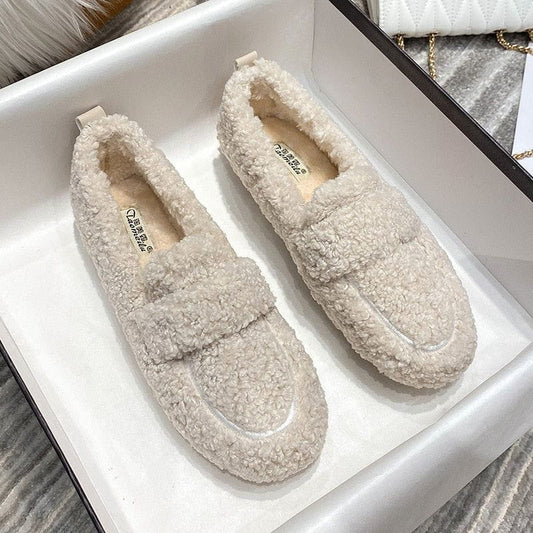 Chaussons Femme Confort – Pantoufles Pelucheuses Ultra Chaude avec Semelle Épaisse Antidérapante - LuxeStyle