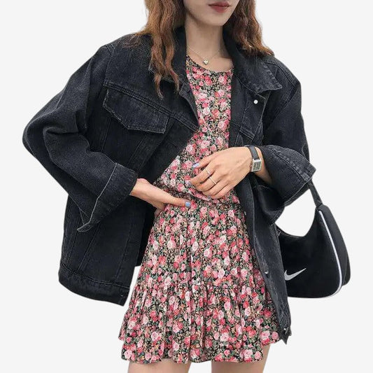 Veste féminine brodée avec manches longues - LuxeStyle
