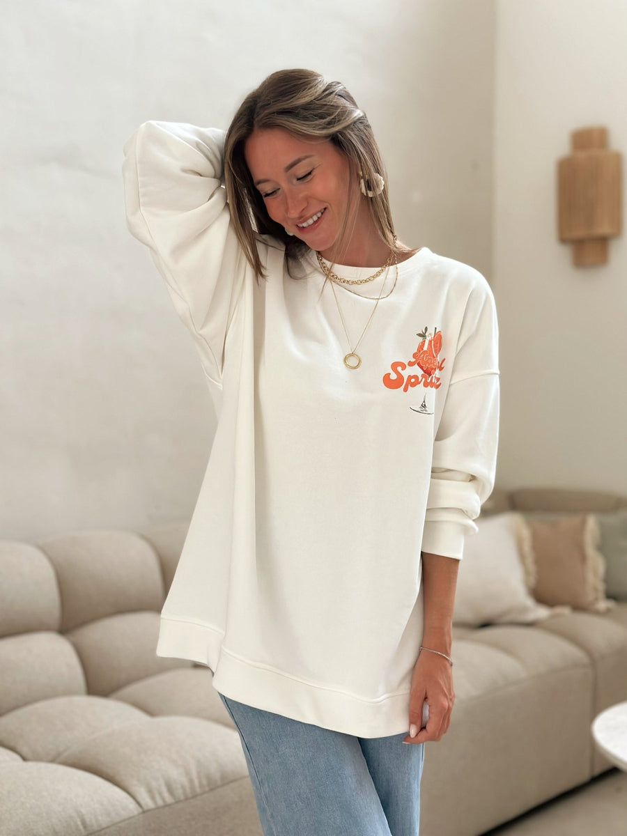 T-shirt Décontracté Manches Longues Aperol Spritz - LuxeStyle