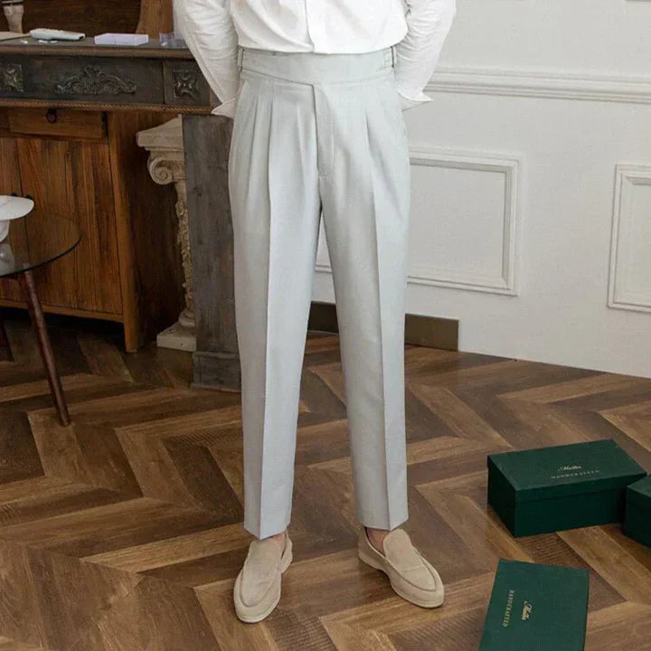 Pantalon Élégant Homme avec Ceinture Réglable
