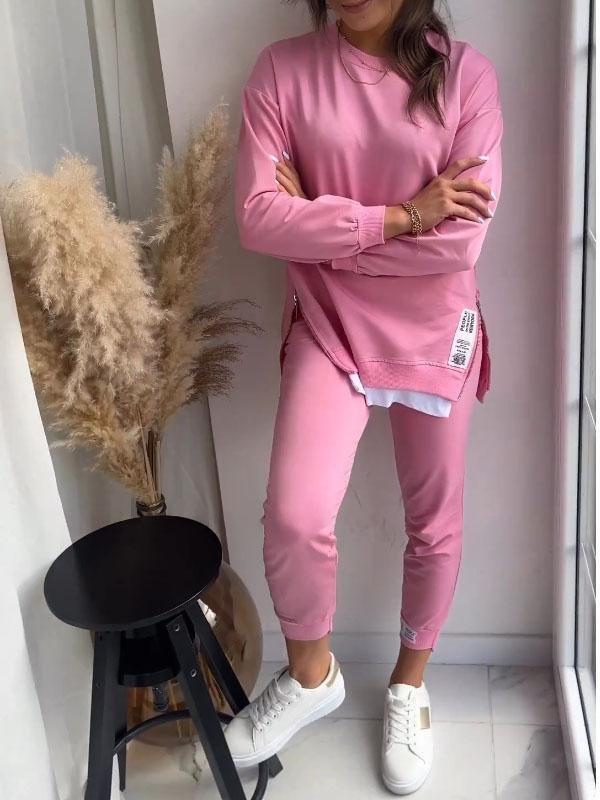 Vêtement décontracté femme - Ensemble jogging tendance pour un look détendu